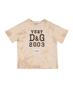 Logo Tie-Dyed Plain Knitted T-Shirt