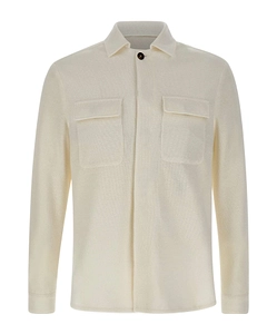 Eleventy Micro Rib Overshirt Jacket