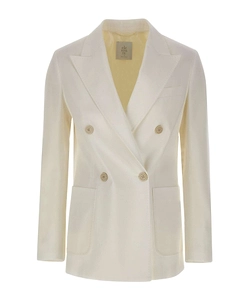 Eleventy Double-Breasted Peak-Lapel Blazer
