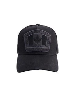 Dsquared2 Flag Patch Distressed Baseball Cap