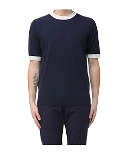 Eleventy Contrast Trim T-Shirt