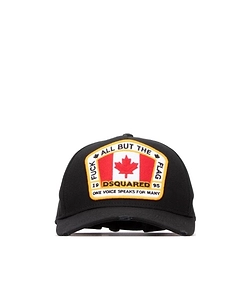 Dsquared2 Flag Patch Distressed Baseball Cap