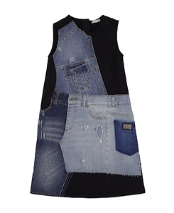 Plain Jersey Pieced Dress