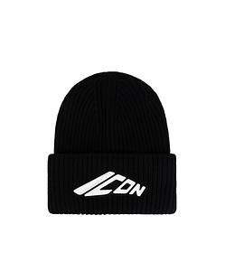 Dsquared2 Icon Appliqué Turn-Up Hem Knitted Beanie