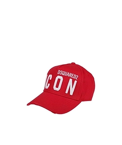 Dsquared2 Icon Logo Embroidered Distressed Baseball Cap