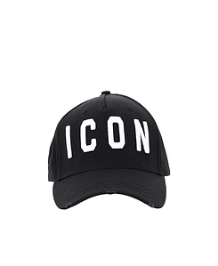 Dsquared2 Icon Embroidered Distressed Baseball Cap