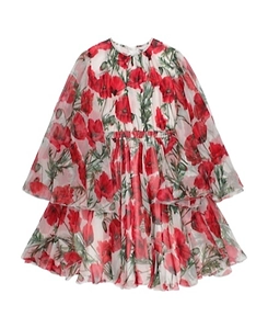 Printed Mid-Length Dress