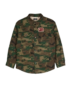 Dsquared2 Kids Camouflage Printed Long-Sleeved Shirt