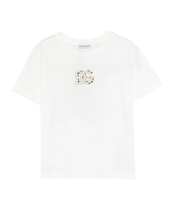 Dolce & Gabbana Kids Logo-Embellishment Crewneck T-Shirt