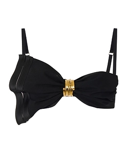 Elisabetta Franchi Asymmetrical Pattern Satin Bra