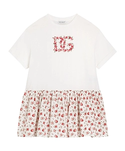 Dolce & Gabbana Kids Floral Logo Dress