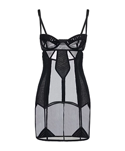 Stretch Tulle Mini Dress