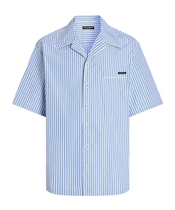 Dolce & Gabbana Hawaii Striped Poplin Shirt