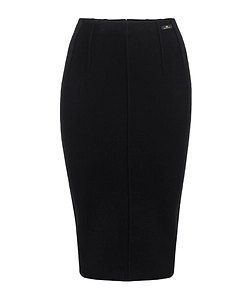 Elisabetta Franchi Logo Patch Midi Skirt