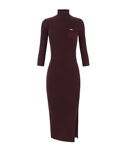 Elisabetta Franchi Ribbed Knit Dress