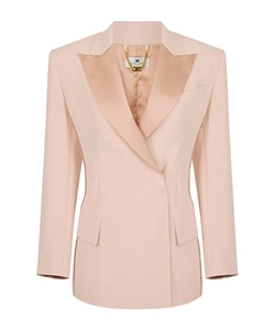 Elisabetta Franchi Double-Breasted Peak-Lapel Blazer