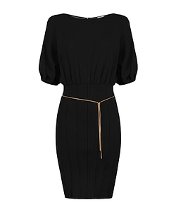 Elisabetta Franchi Lacca Necklace Mini Dress