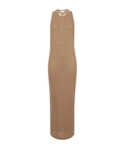 Elisabetta Franchi Jewel Twisted Necklace Knitted Dress