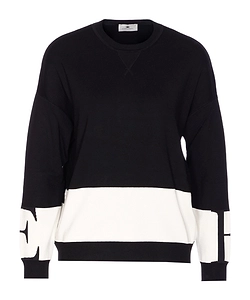 Elisabetta Franchi Two-Toned Crewneck Jumper