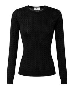 Elisabetta Franchi Logo Jacquard Knit Jumper