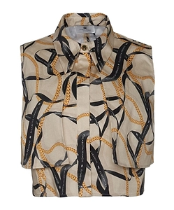 Elisabetta Franchi All-Over Printed Sleeveless Shirt
