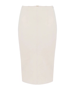 Elisabetta Franchi Logo Patch Midi Skirt