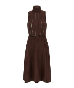 Elisabetta Franchi Openwork Weave Knit Dress