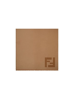 Fendi Ff Motif Fringed Scarf