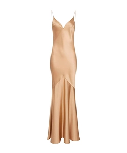 Elisabetta Franchi Satin Red Carpet Dress