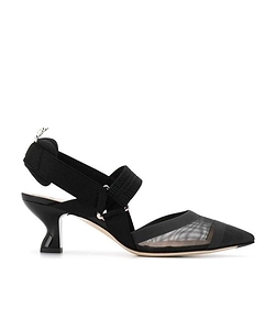 Fendi Slingback Pointed Toe Pumps