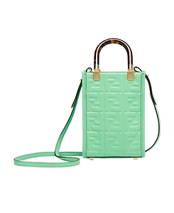 Fendi Sunshine Logo Embossed Mini Shoulder Bag