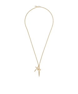 Emanuele Bicocchi Large Pugnale And Cross Necklace