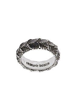 Emanuele Bicocchi Leaves-Engraved Ring