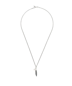 Feather Pearl Necklace
