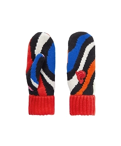 Appliqué Wool Jacquard Gloves