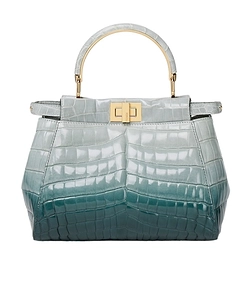 Gradient Green Crocodile Bag