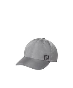 Grey Nylon Baseball Cap