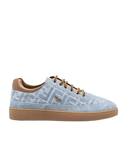 Fendi Kids Logo Plaque Lace-Up Sneakers