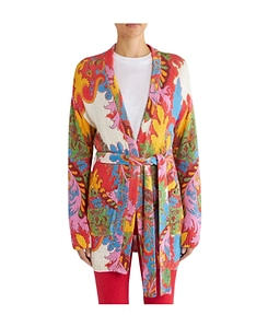 Paisley Silk And Linen Cardigan