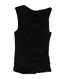 Draped Sleeveless Top
