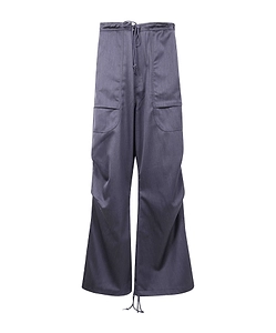 Drawstring Cargo-Pocket Trousers