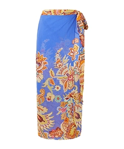 Printed Midi Skirt