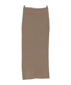 Elasticated-Waist Midi Skirt
