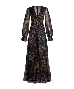 Printed Silk Dress