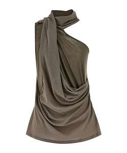 Entire Studios Dalters Draped One-Shoulder Top