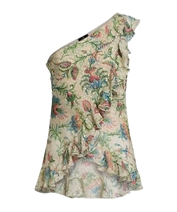 Ruffled Floral Top