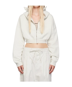 Entire Studios Long Sleeved Cropped Zipped Hoodie