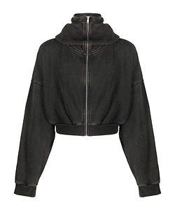 Entire Studios Long Sleeved Cropped Zipped Hoodie