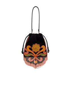 Etro Kalispera Beaded Fringe Shoulder Bag