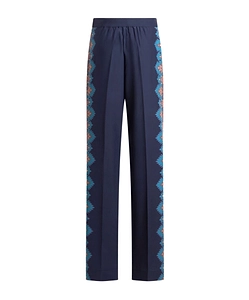 Trousers With Placed Print